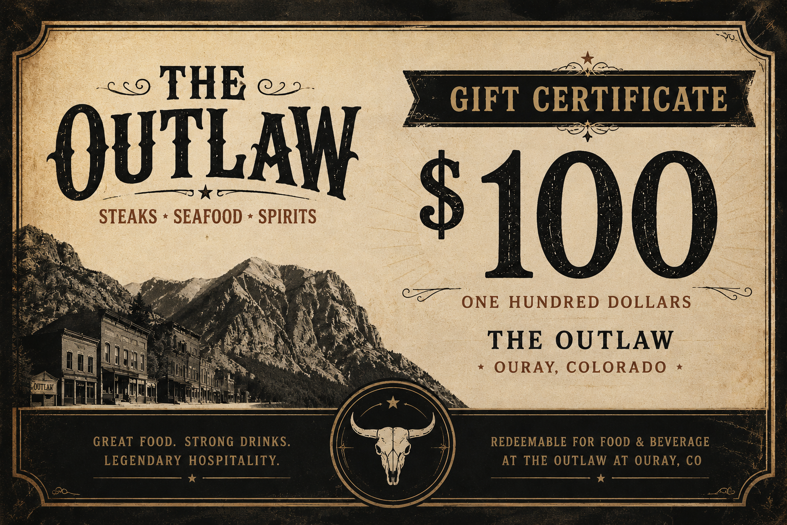 Outlaw Gift Card 100$