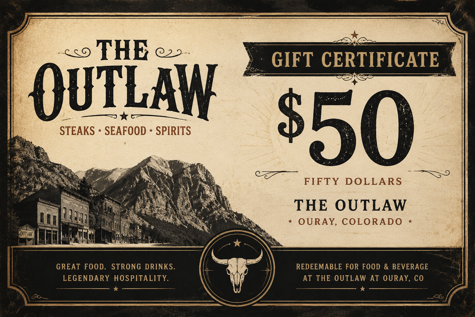 Outlaw Gift Card 50$